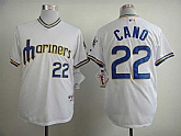 Seattle Mariners #22 Cano White 1984 Mitchell And Ness Throwback Stitched MLB Jersey Sanguo,baseball caps,new era cap wholesale,wholesale hats